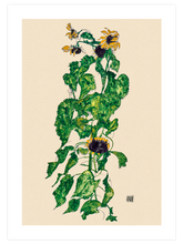 Egon Schiele Sunflowers - Art Print
